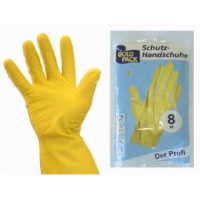 BINGOLD Schutzhandschuhe Latex gelb - Mehrweg-Handschuh, gelb